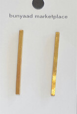 Ten Thousand Villages Canada Bomb Shell Brass Upcycled Earrings