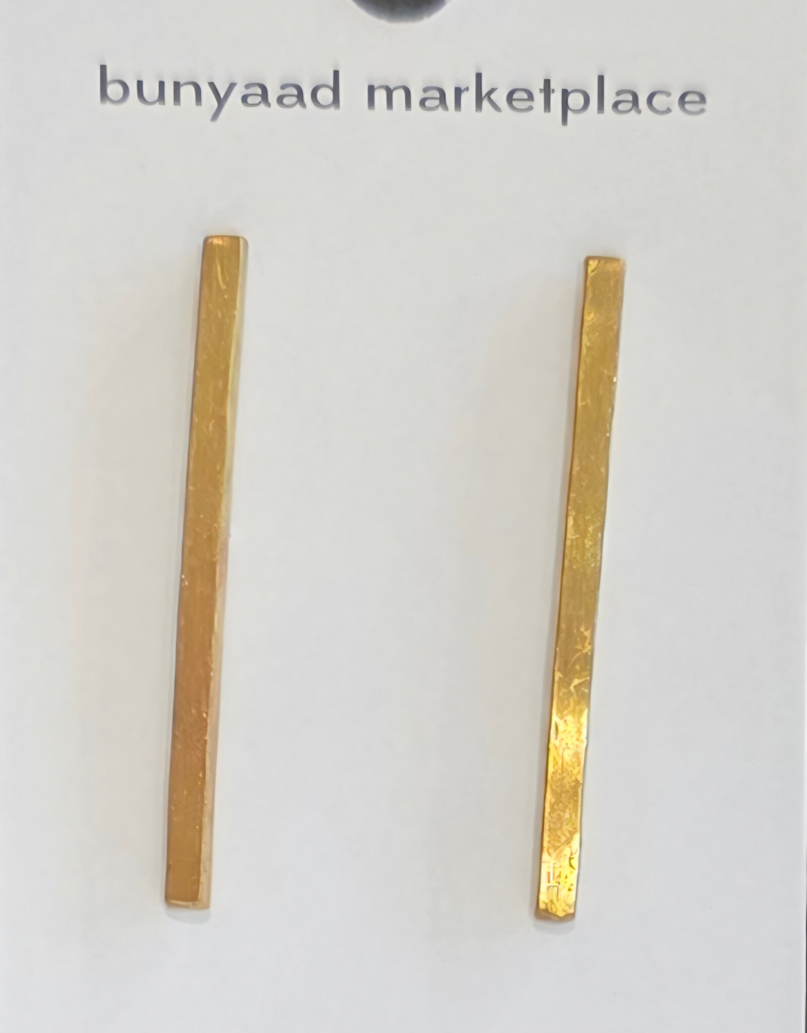 Ten Thousand Villages Canada Bomb Shell Brass Upcycled Earrings