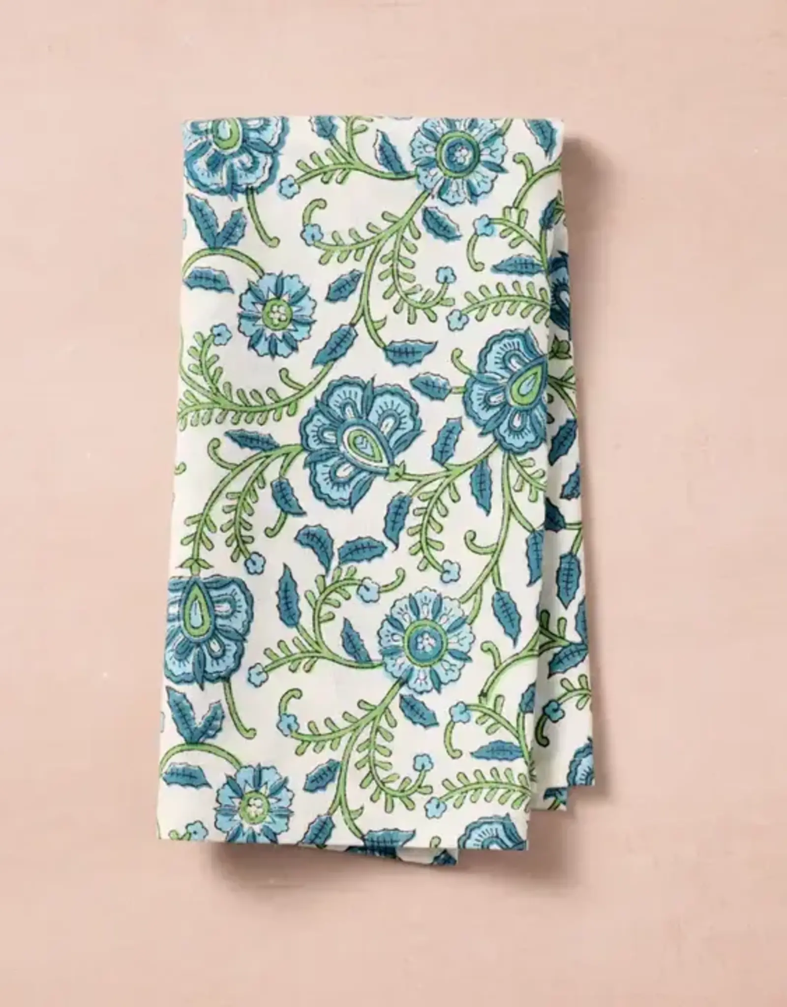 Ten Thousand Villages Sharan Floral Block Napkin