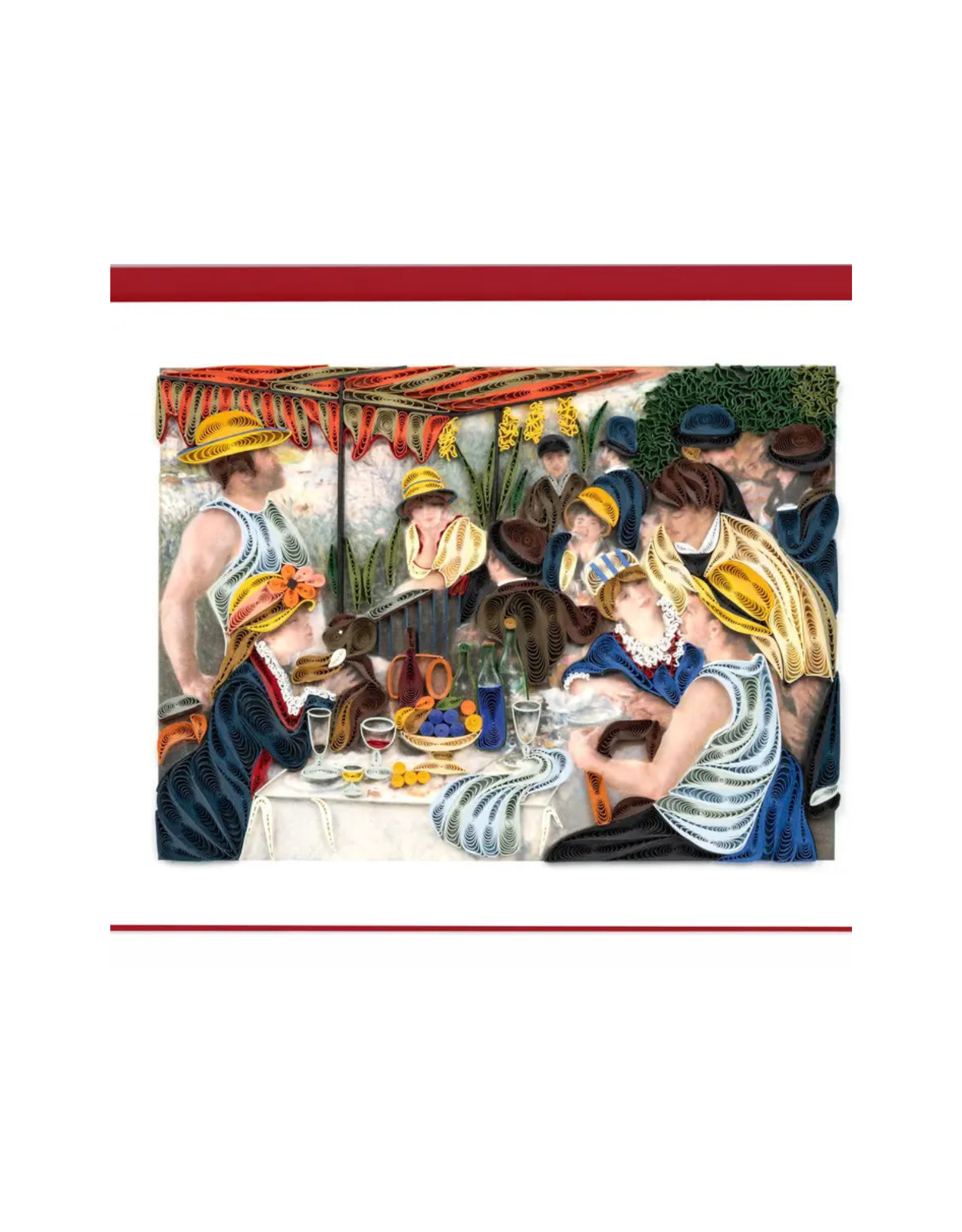 Quilling Card Quilled Luncheon of the Boating Party, Renoir - Artist Series