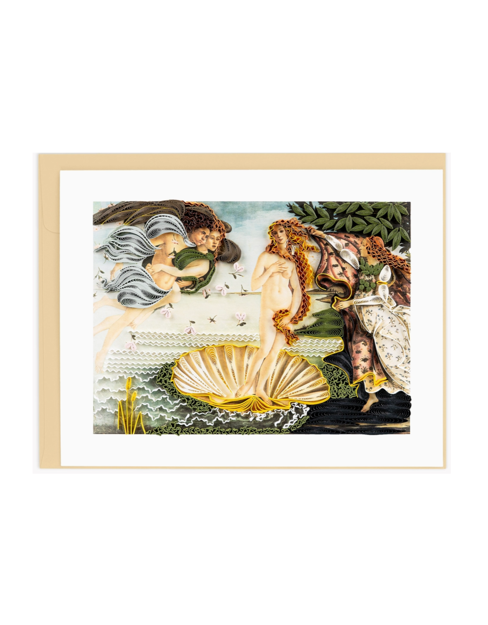 Quilling Card Quilled Birth of Venus, Botticelli  - Artist Series
