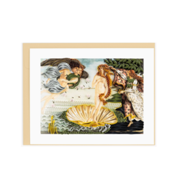 Quilling Card Quilled Birth of Venus, Botticelli  - Artist Series