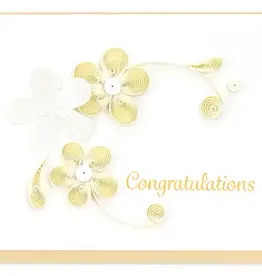 Quilling Card Quilled Floral Congrats Mini Enclosure Card