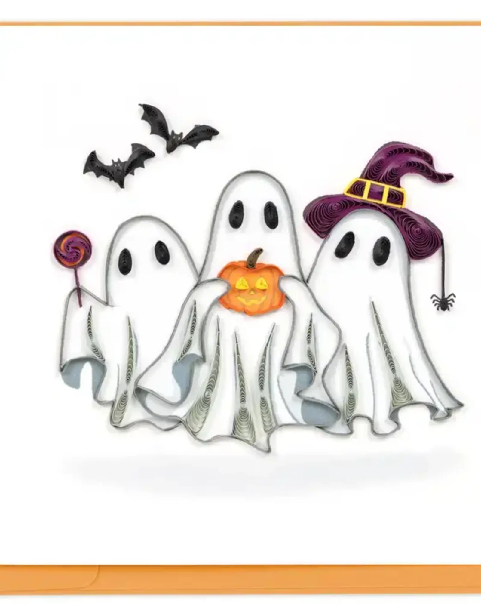 Quilling Card Quilled Ghost Trio Halloween Card