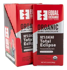 Equal Exchange Organic Total Eclipse Dark Chocolate 92%