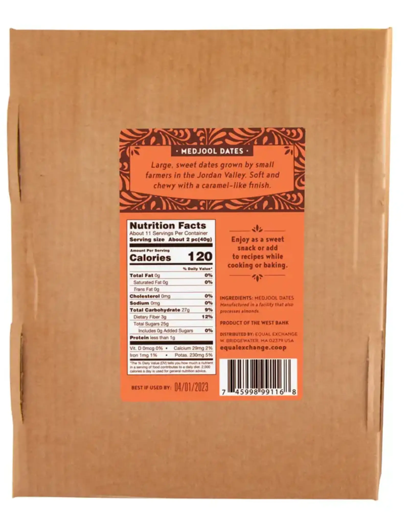 Equal Exchange Palestinian Medjool Dates - 17.6oz
