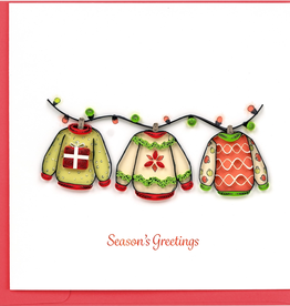Quilling Card Quilled Christmas Sweaters Greeting Card