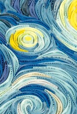 Quilling Card Quilled Starry Night, Van Gogh Wall Art (15 in. X 11in)