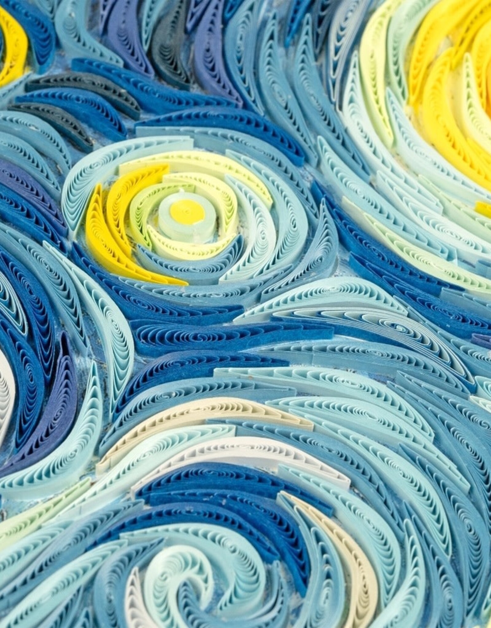 Quilling Card Quilled Starry Night, Van Gogh Wall Art (15 in. X 11in)