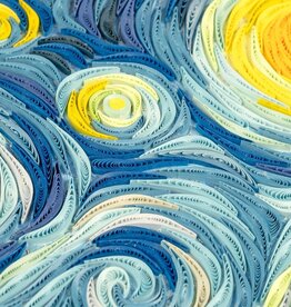 Quilling Card Quilled Starry Night, Van Gogh Wall Art (15 in. X 11in)