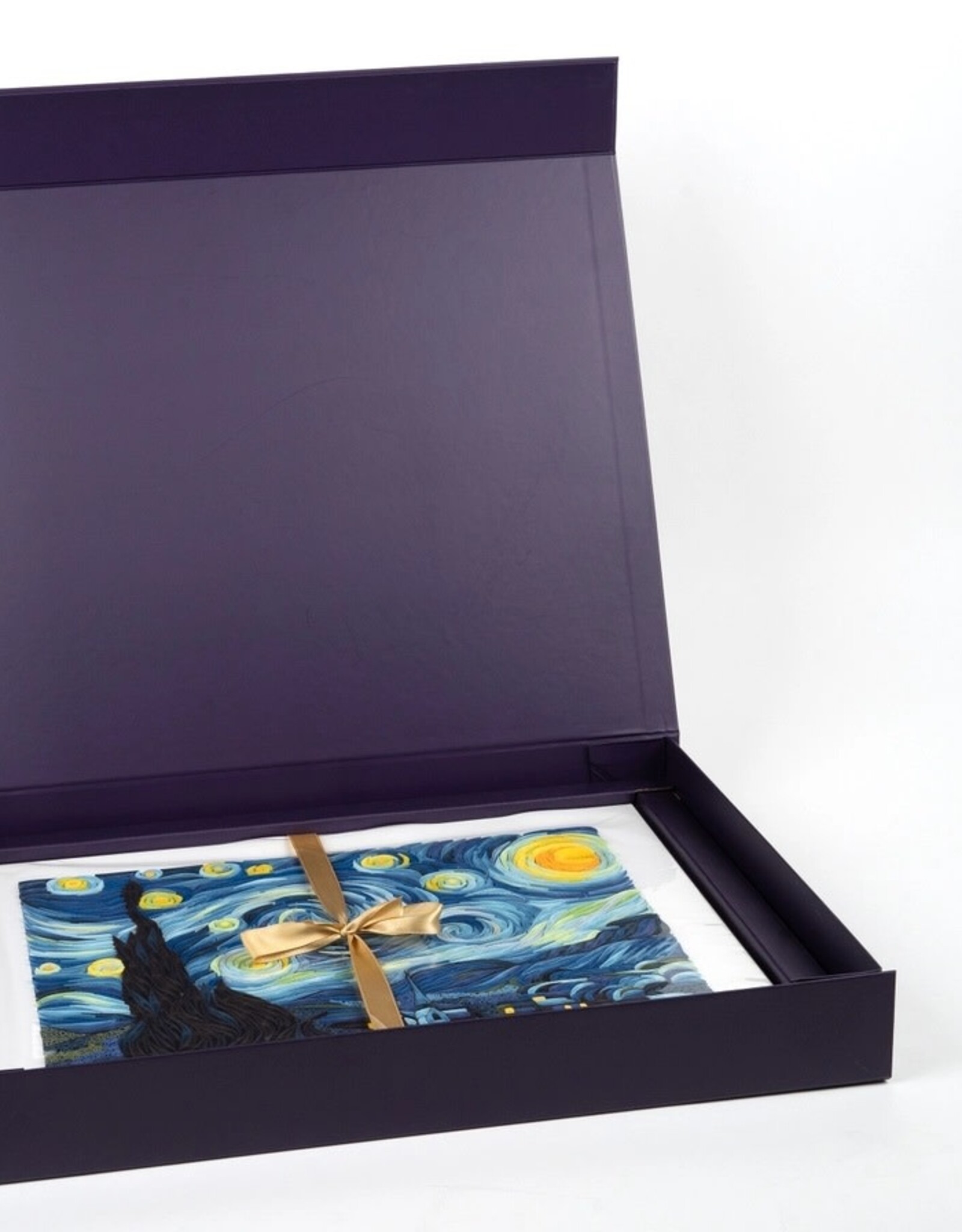 Quilling Card Quilled Starry Night, Van Gogh Wall Art (15 in. X 11in)