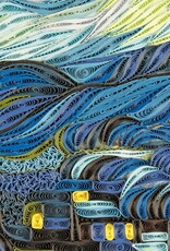 Quilling Card Quilled Starry Night, Van Gogh Wall Art (15 in. X 11in)