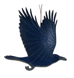 Tulia Artisans Raven Crow Wood Ornament