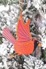 Tulia Artisans Cardinal Wood Ornament