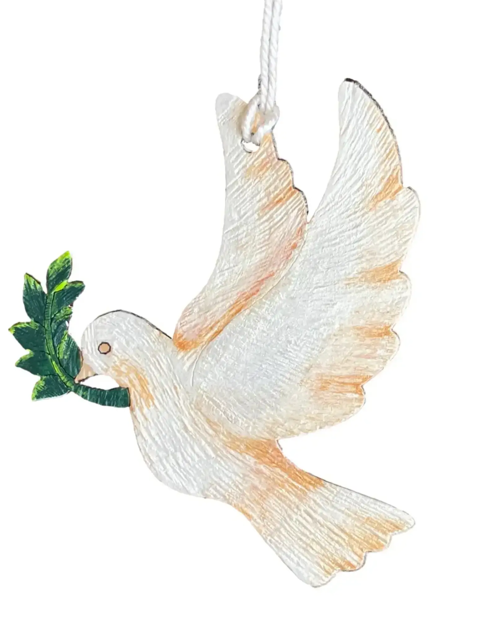 Tulia Artisans Peace Dove Gourd Ornament