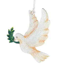 Tulia Artisans Peace Dove Gourd Ornament