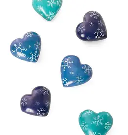 Swahili African Modern Colorful Etched Stone 1.5"