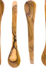 Swahili African Modern Wild Olive Wood Tasting Spoons