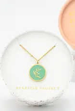 Starfish Project Resilience Leaf Necklace in Mint