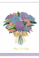 Quilling Card Quilled Hydrangea Flower Bouquet Birthday Greeting Card