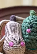 Pebble Pretend Play Food Rattle - Butternut Squash