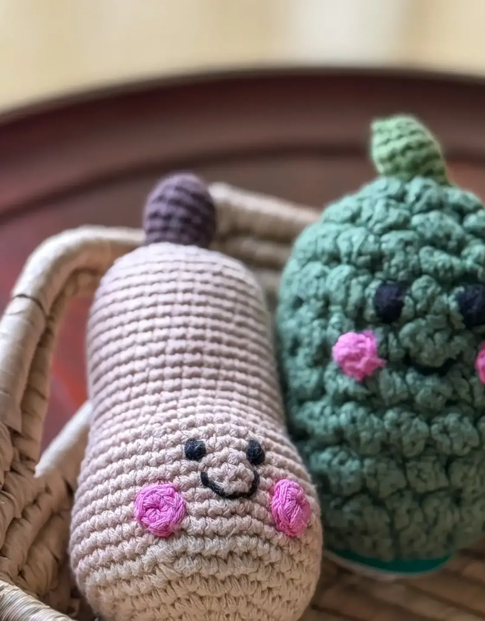 Pebble Pretend Play Food Rattle - Butternut Squash