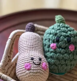 Pebble Pretend Play Food Rattle - Butternut Squash