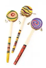 Swahili African Modern Tiny Handpainted Spin Drum