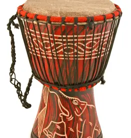 Swahili African Modern Ghanaian Djembe Hand Drums (Medium)
