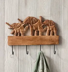 Serrv Elephant March Wall Hooks