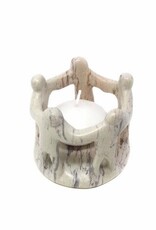 Global Crafts Circle of Friends Natural Stone Sculpture 3 - 3.5"