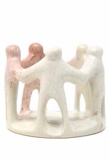 Global Crafts Circle of Friends Natural Stone Sculpture 3 - 3.5"