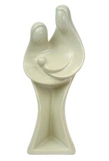 Global Crafts Hand-Carved Soapstone Kenya Holy Family Sculpture