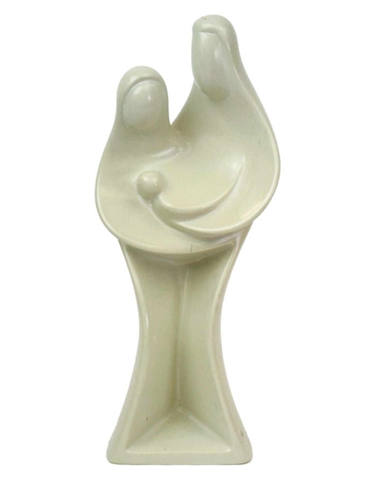 Global Crafts Hand-Carved Soapstone Kenya Holy Family Sculpture