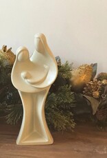 Global Crafts Hand-Carved Soapstone Kenya Holy Family Sculpture