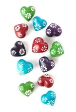 Swahili African Modern Colorful Etched Stone
