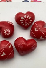 Swahili African Modern Colorful Etched Stone 1.5"