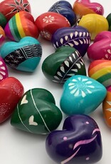 Swahili African Modern Colorful Etched Stone 1.5"