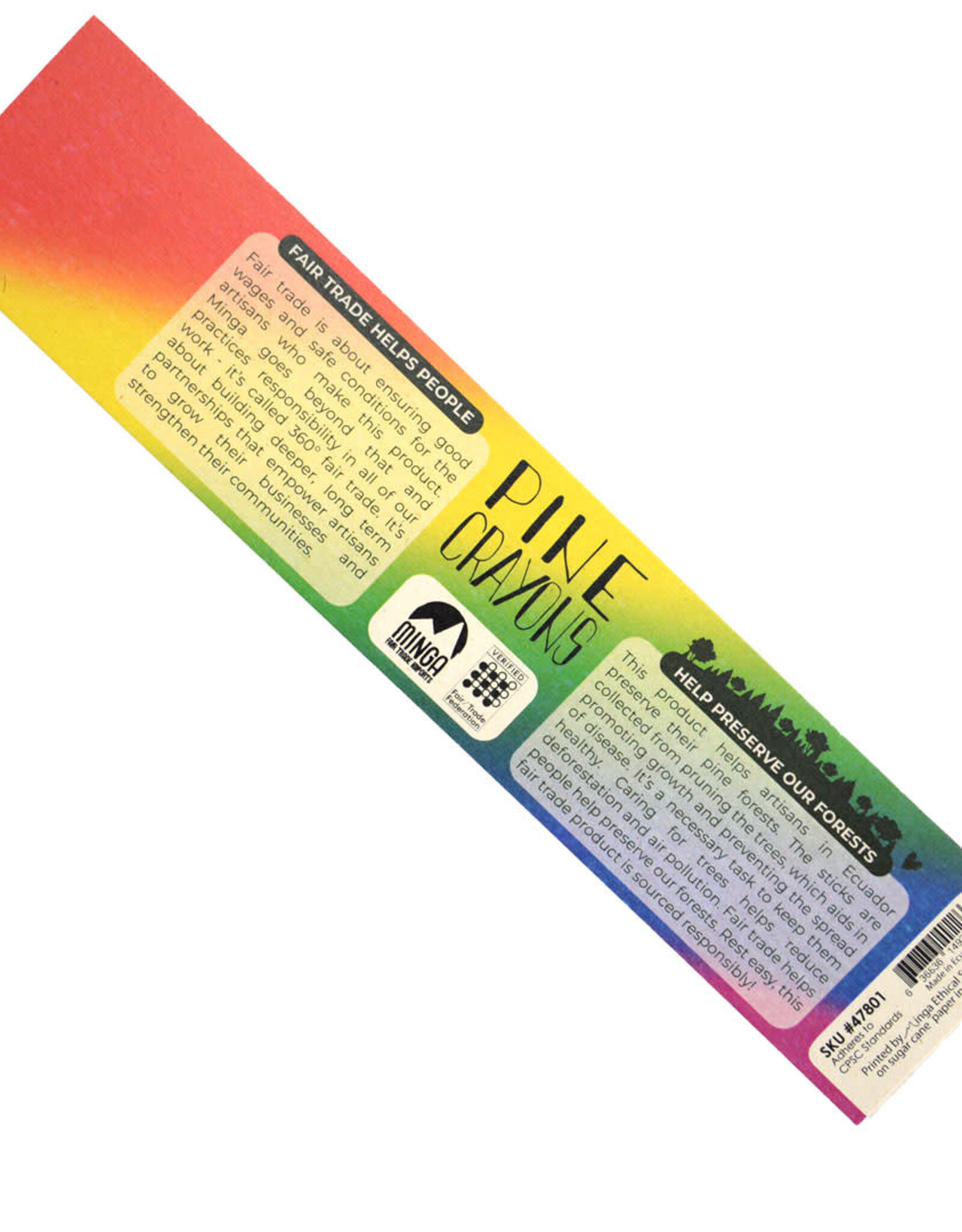 Minga Fair Trade Mini Pine Crayon Bundle