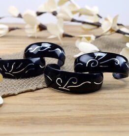 Minga Fair Trade Aluminum Inlay Cuff