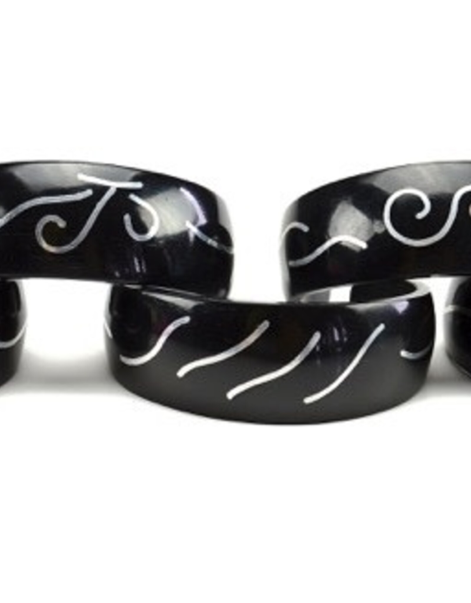Minga Fair Trade Aluminum Inlay Cuff