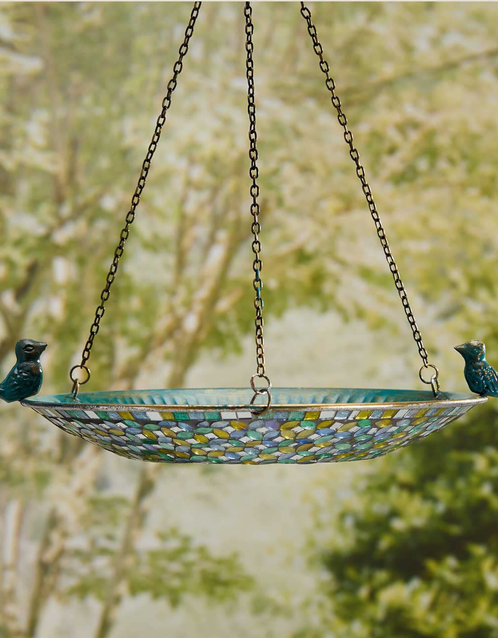 Serrv Radiant Reflections Mosaic Bird Bath