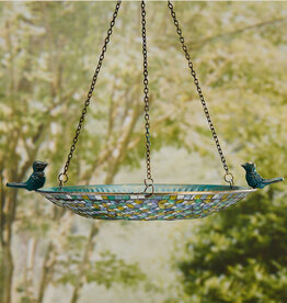 Serrv Radiant Reflections Mosaic Bird Bath Feeder