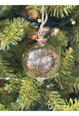 Dandarah Blown Glass Ornament - Silver Stars Lititz