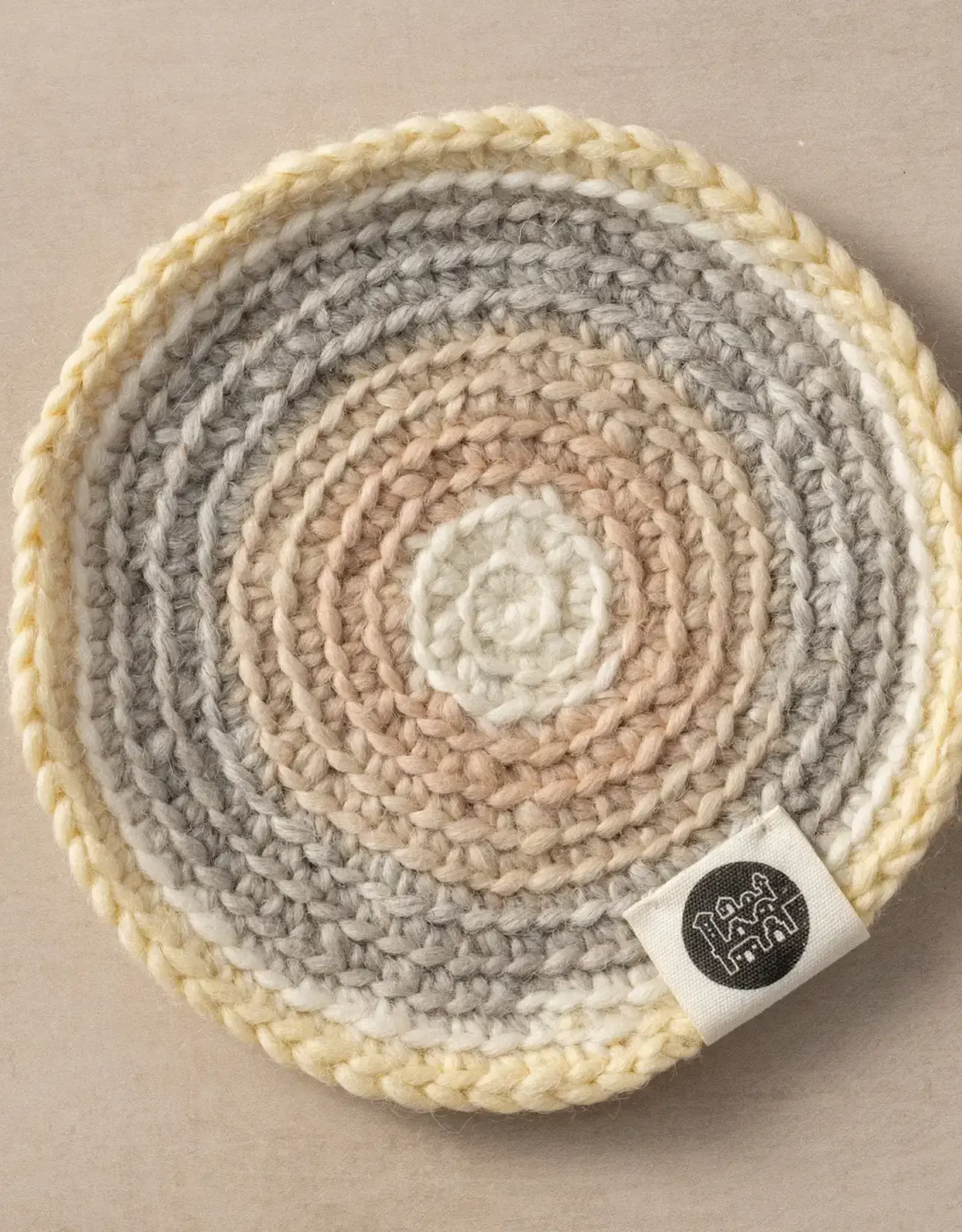 Ten Thousand Villages Watercolor Crocheted Teapot Trivet