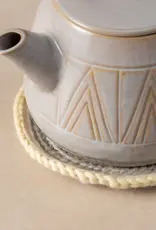 Ten Thousand Villages Watercolor Crocheted Teapot Trivet