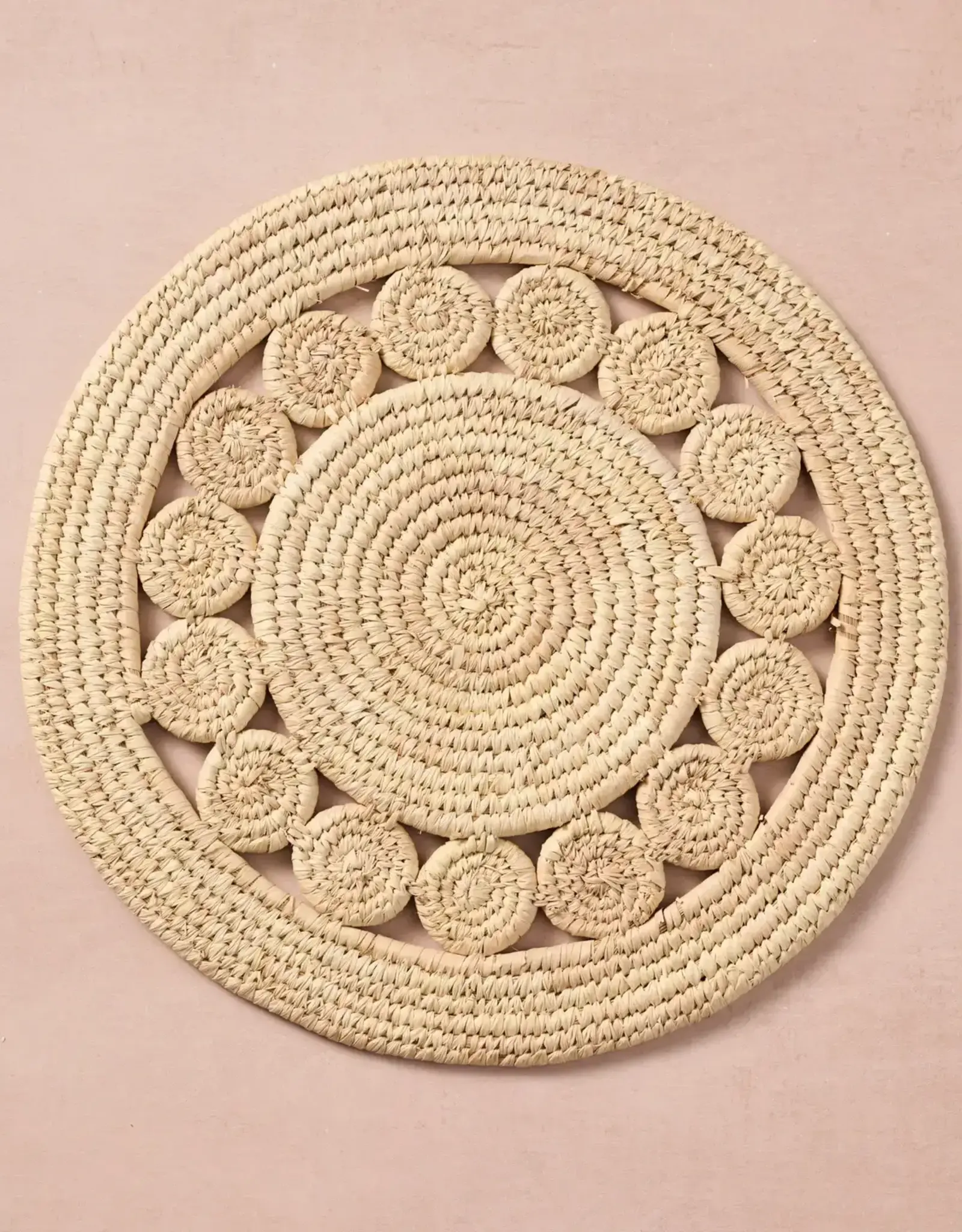 Ten Thousand Villages Pleta Woven Date Palm Leaf Charger
