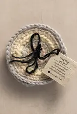 Ten Thousand Villages Watercolor Crocheted Mug Rug