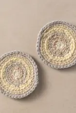 Ten Thousand Villages Watercolor Crocheted Mug Rug