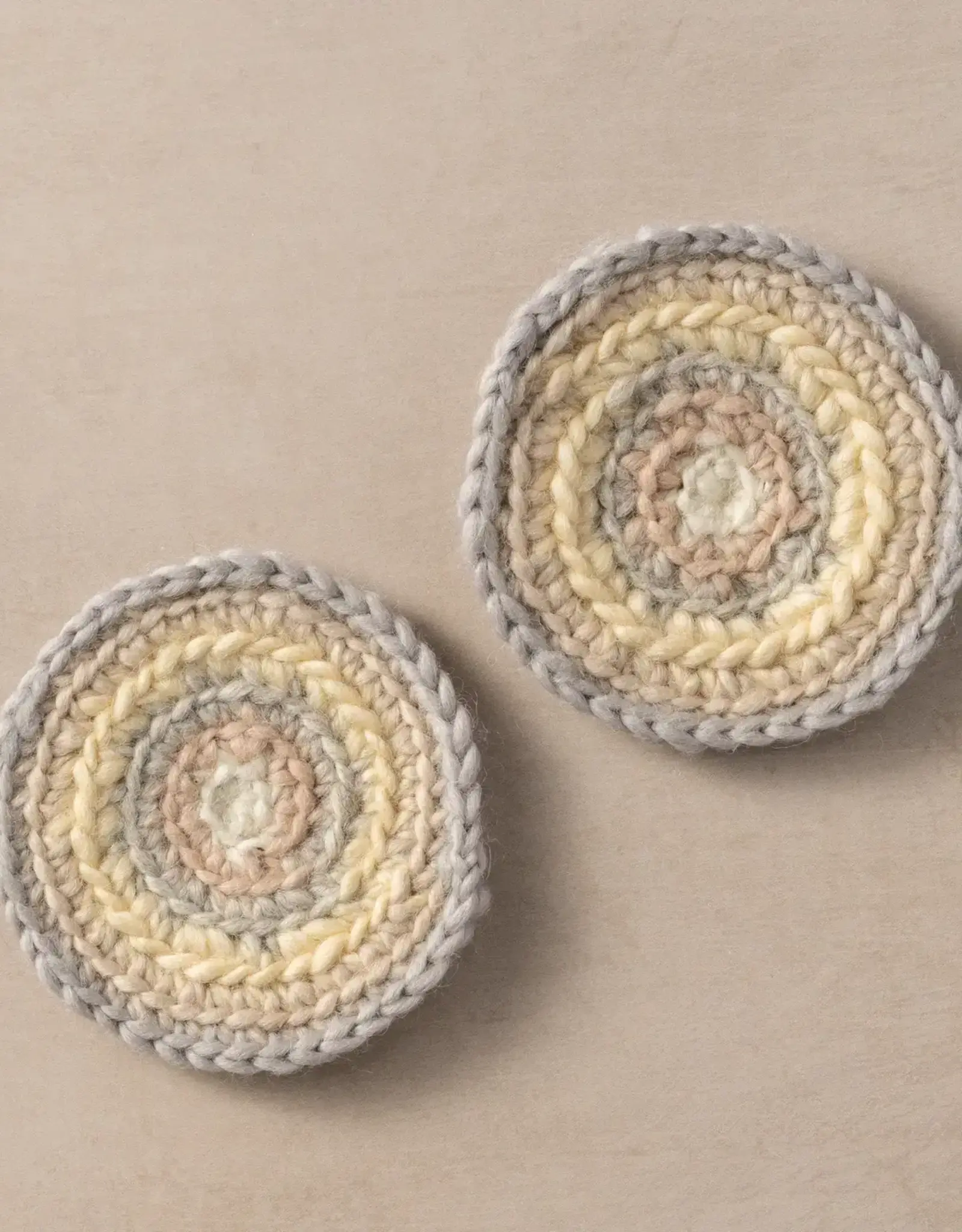 Ten Thousand Villages Watercolor Crocheted Mug Rug